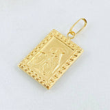 Dije Placa Doble Faz 1.7gr / 1 1/4 in / Oro Amarillo 18K ©