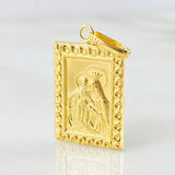 Dije Placa Doble Faz 1.7gr / 1 1/4 in / Oro Amarillo 18K ©