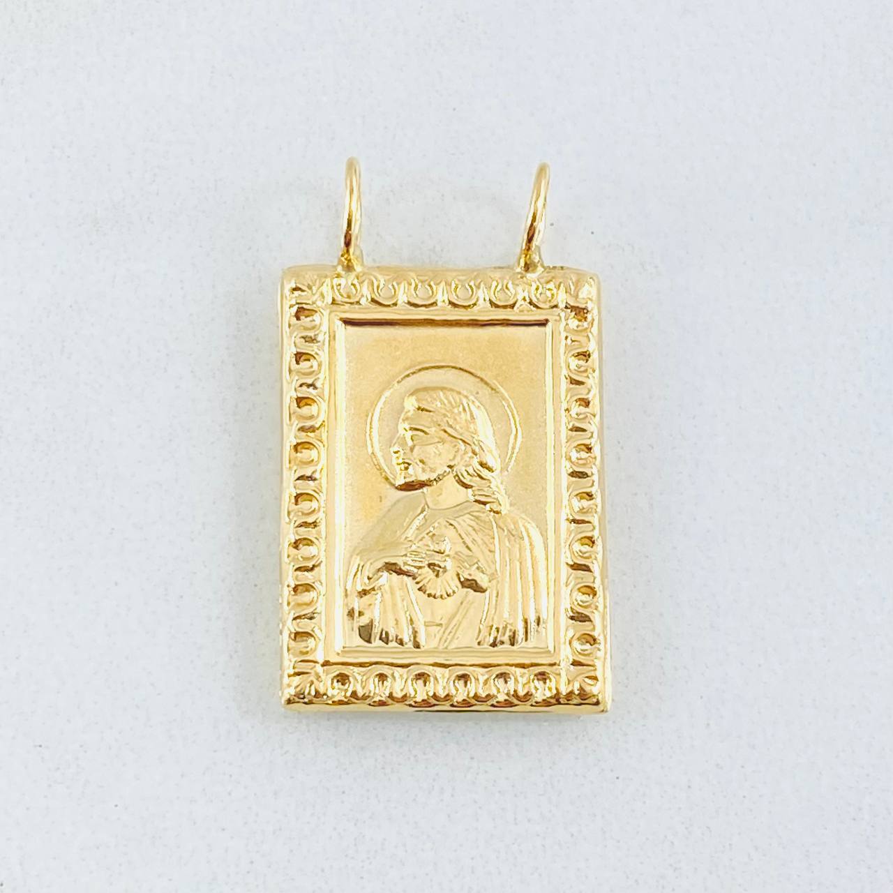 Dije Escapulario Corazon De Jesus 1.7gr / 1 in / Oro Amarillo 18K