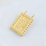 Dije Escapulario Corazon De Jesus 1.7gr / 1 in / Oro Amarillo 18K