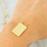 Dije Escapulario Corazon De Jesus 1.7gr / 1 in / Oro Amarillo 18K