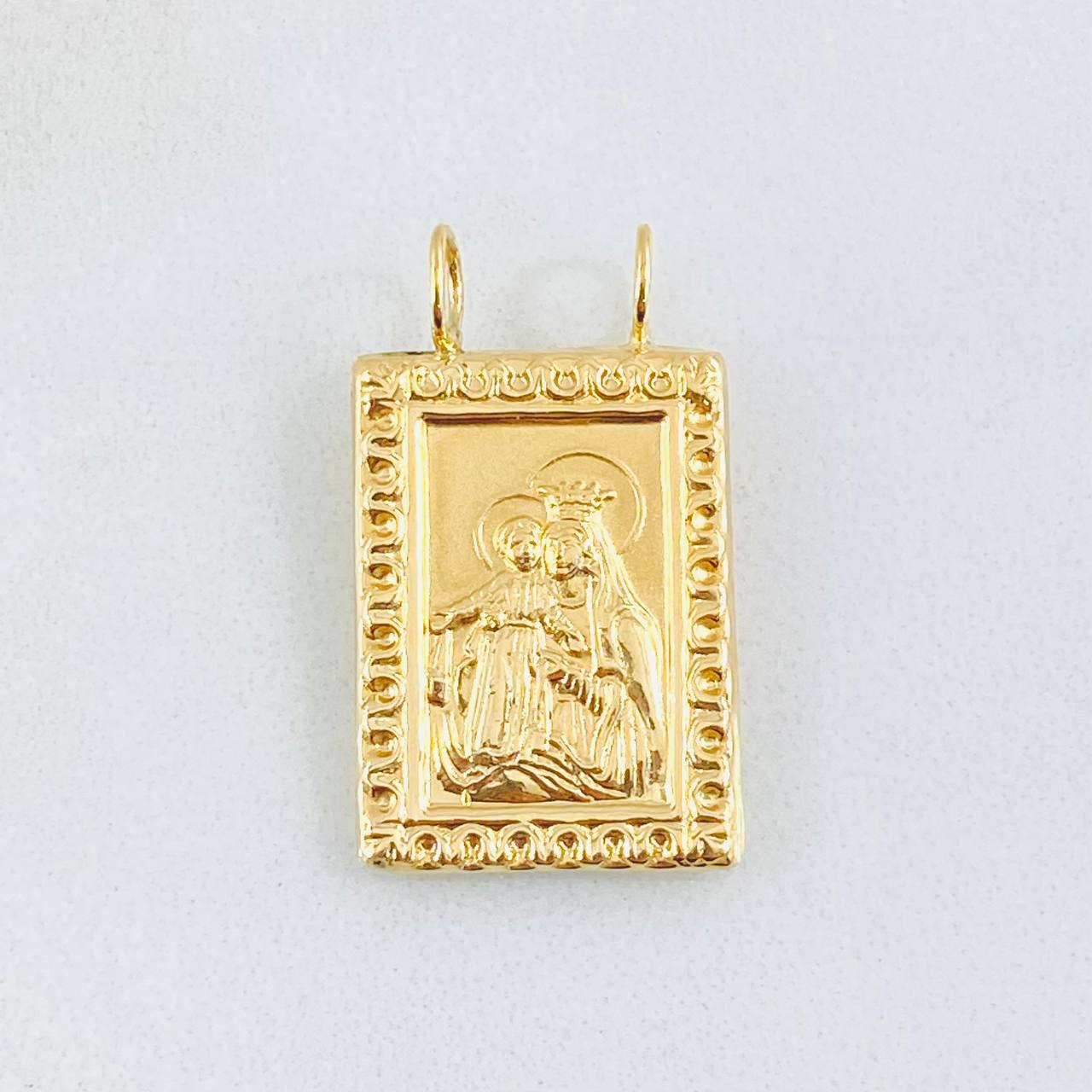 Dije Escapulario Virgen Del Carmen 1.65gr / 1 in / Oro Amarillo 18K