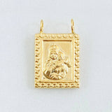 Dije Escapulario Doble Faz 1.3gr / 3/4 in / Oro Amarillo 18K