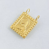 Dije Escapulario Doble Faz 1.5gr / 3/4 in / Oro Amarillo 18K *