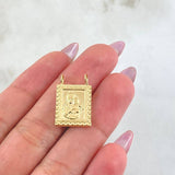 Dije Escapulario Doble Faz 1.5gr / 3/4 in / Oro Amarillo 18K *