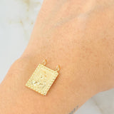 Dije Escapulario Doble Faz 1.3gr / 3/4 in / Oro Amarillo 18K