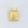 Dije Escapulario Doble Faz 0.9gr / 3/4 in / Oro Amarillo 18K *