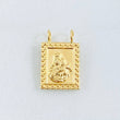 Dije Escapulario Doble Faz 0.85gr / 3/4 in / Oro Amarillo 18K ©