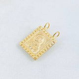 Pendant Double-Sided Scapular 0.9gr / 3/4 in / 18K Yellow Gold