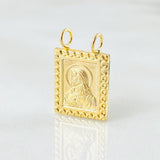 Dije Escapulario Doble Faz 0.9gr / 3/4 in / Oro Amarillo 18K *