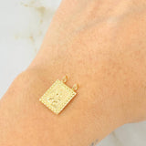 Dije Escapulario Doble Faz 0.9gr / 3/4 in / Oro Amarillo 18K *