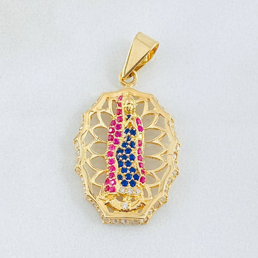 Dije Virgen Guadalupe 3.7gr / 1 1/4 in / Oro Amarillo 18K