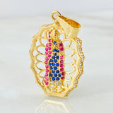 Dije Virgen Guadalupe 3.7gr / 1 1/4 in / Oro Amarillo 18K