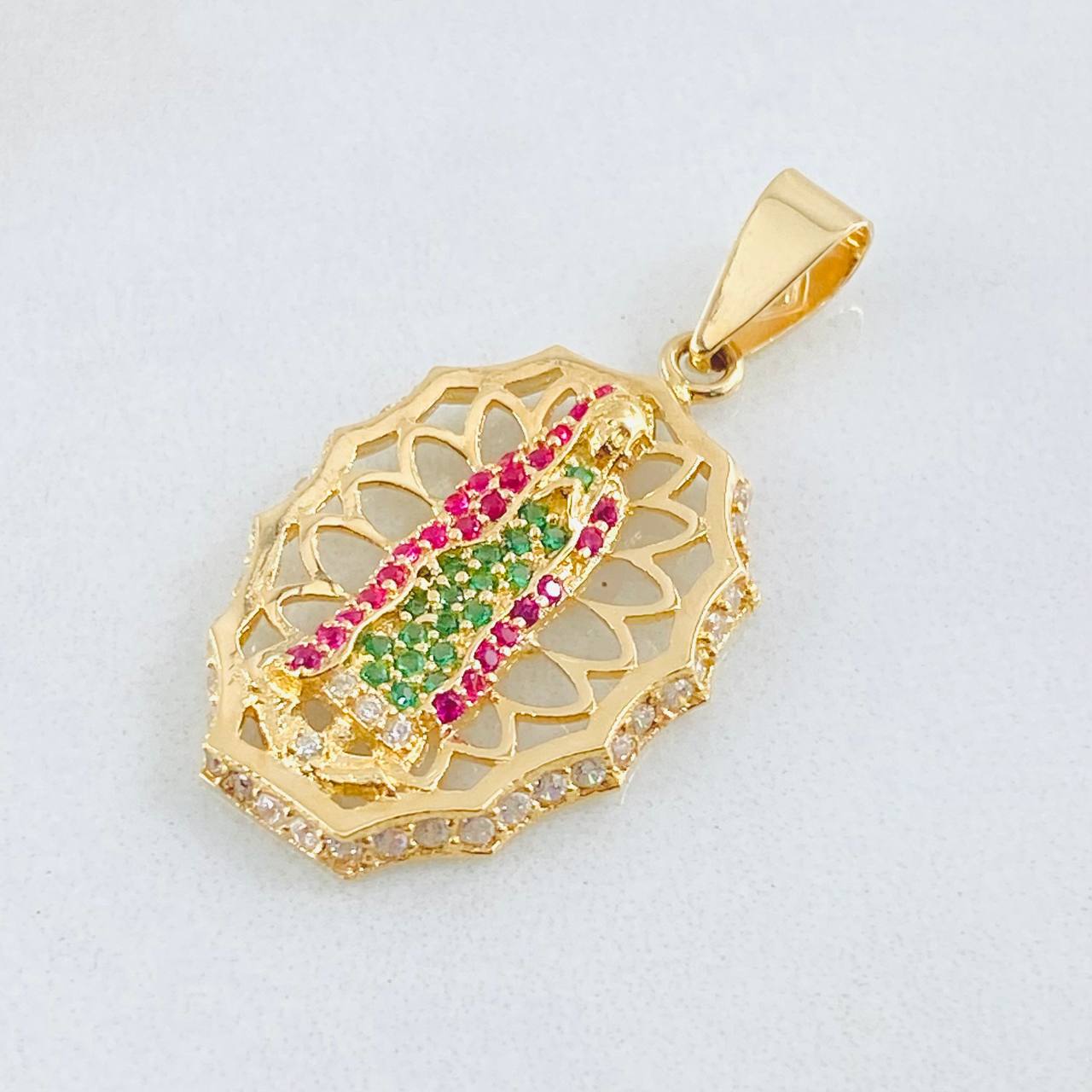 Dije Virgen Guadalupe 3.55gr / 1 1/4 in / Oro Amarillo 18K