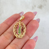 Dije Virgen Guadalupe 3.55gr / 1 1/4 in / Oro Amarillo 18K