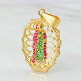 Dije Virgen Guadalupe 3.55gr / 1 1/4 in / Oro Amarillo 18K