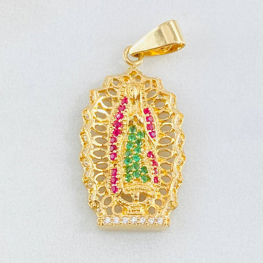 Dije Virgen Guadalupe 4.25gr / 1 1/4 in / Oro Amarillo 18K