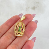 Dije Virgen Guadalupe 4.25gr / 1 1/4 in / Oro Amarillo 18K
