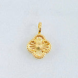 Dije Trebol Dorado 0.5gr / 1/2 in / Oro Amarillo 18K