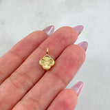 Dije Trebol Dorado 0.5gr / 1/2 in / Oro Amarillo 18K