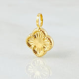 Dije Trebol Dorado 0.5gr / 1/2 in / Oro Amarillo 18K