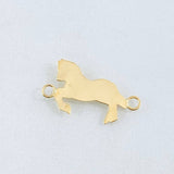 Herraje Caballo 0.5gr / 3/4 in / Oro Amarillo 18K ©