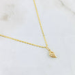 Set Cadena y Dije Plana + Ala 1.55gr / Oro Amarillo 18K