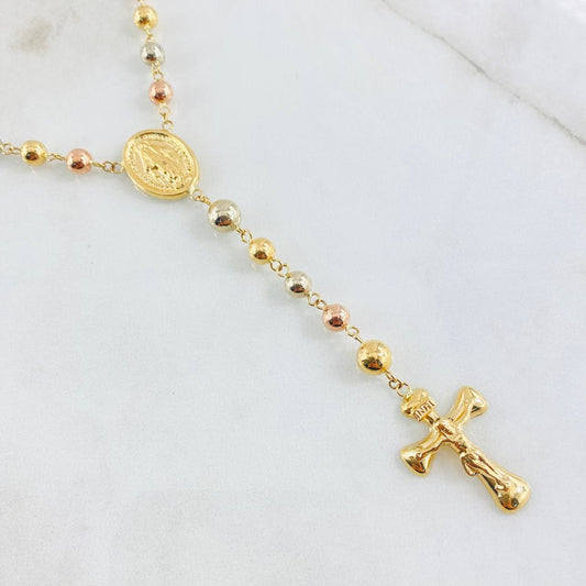 Rosario Virgen Milagrosa 12.6gr / 23 1/2 in / Tres Oros 18K