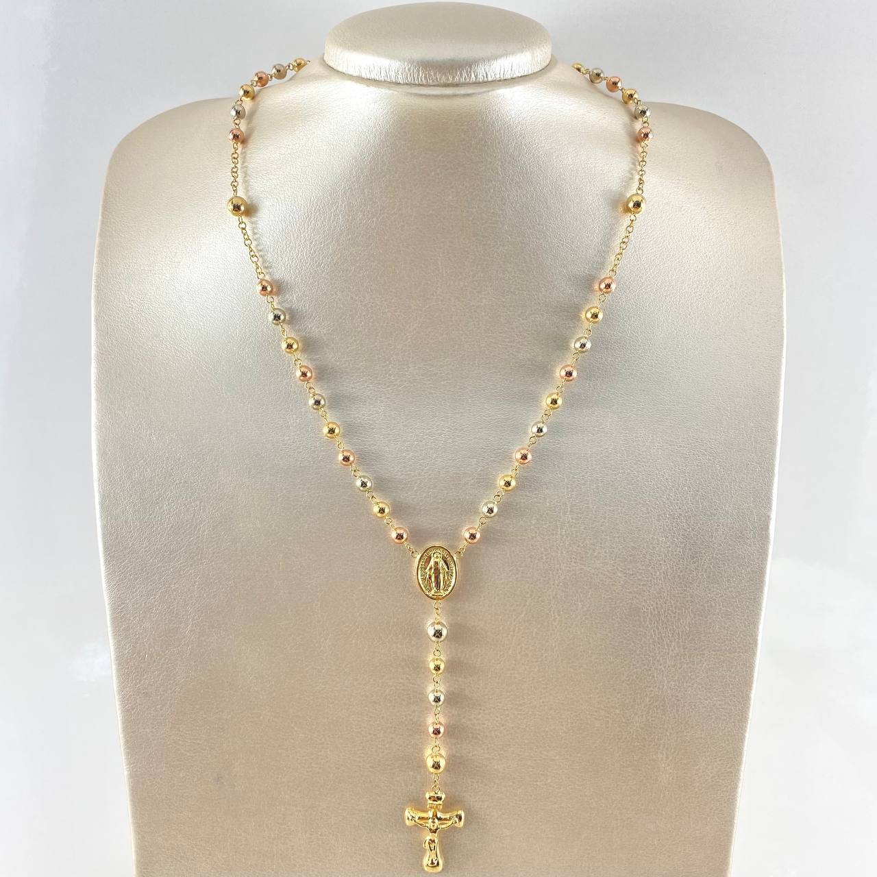 Rosario Virgen Milagrosa 12.6gr / 23 1/2 in / Tres Oros 18K