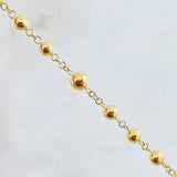 Rosario Virgen Milagrosa 12.9gr / 19 3/4 in / 5mm - 6mm Oro Amarillo 18K