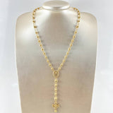Rosario Virgen Milagrosa 13.1gr / 23 1/2 in / Oro Amarillo 18K