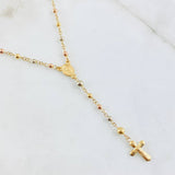 Rosario Virgen Milagrosa 5.8gr / 19 3/4 in / 3mm - 4mm Tres Oros 18K