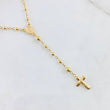 Rosario Virgen Milagrosa 6.6gr / 23 1/2 in / 3mm-4mm Oro Amarillo 18K *