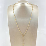 Rosario Virgen Milagrosa 6.6gr / 23 1/2 in / 3mm-4mm Oro Amarillo 18K *