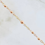 Rosario Virgen Milagrosa 6.55gr / 23 1/2 in / Oro Rosa 18K