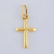 Pendant Flat-Tipped Cross 0.3 g / 3/4 in 18K Yellow Gold