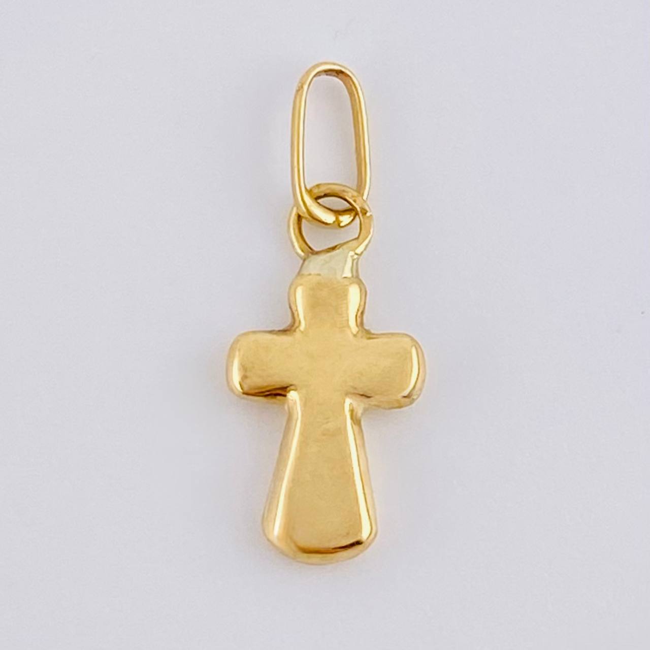 Pendant Cross 0.25 g / 1/2 in Yellow Gold 18K