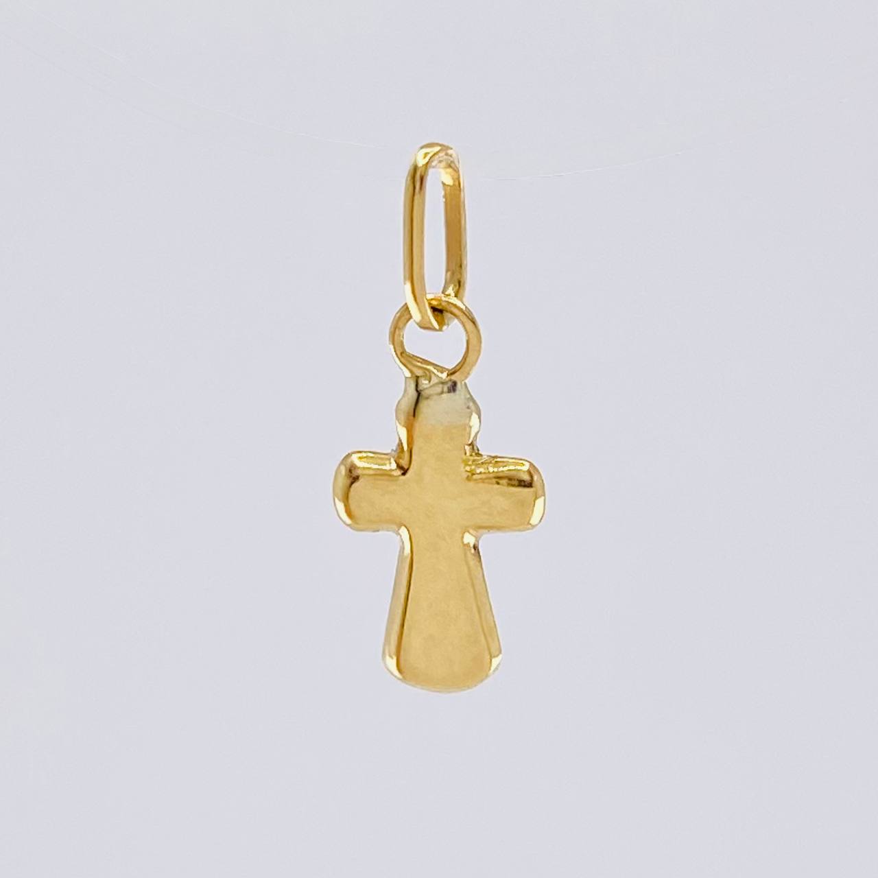Pendant Cross 0.25 g / 1/2 in Yellow Gold 18K