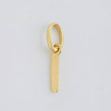 Pendant Letter I Italic 0.4 g / 3/4 in 18K Yellow Gold