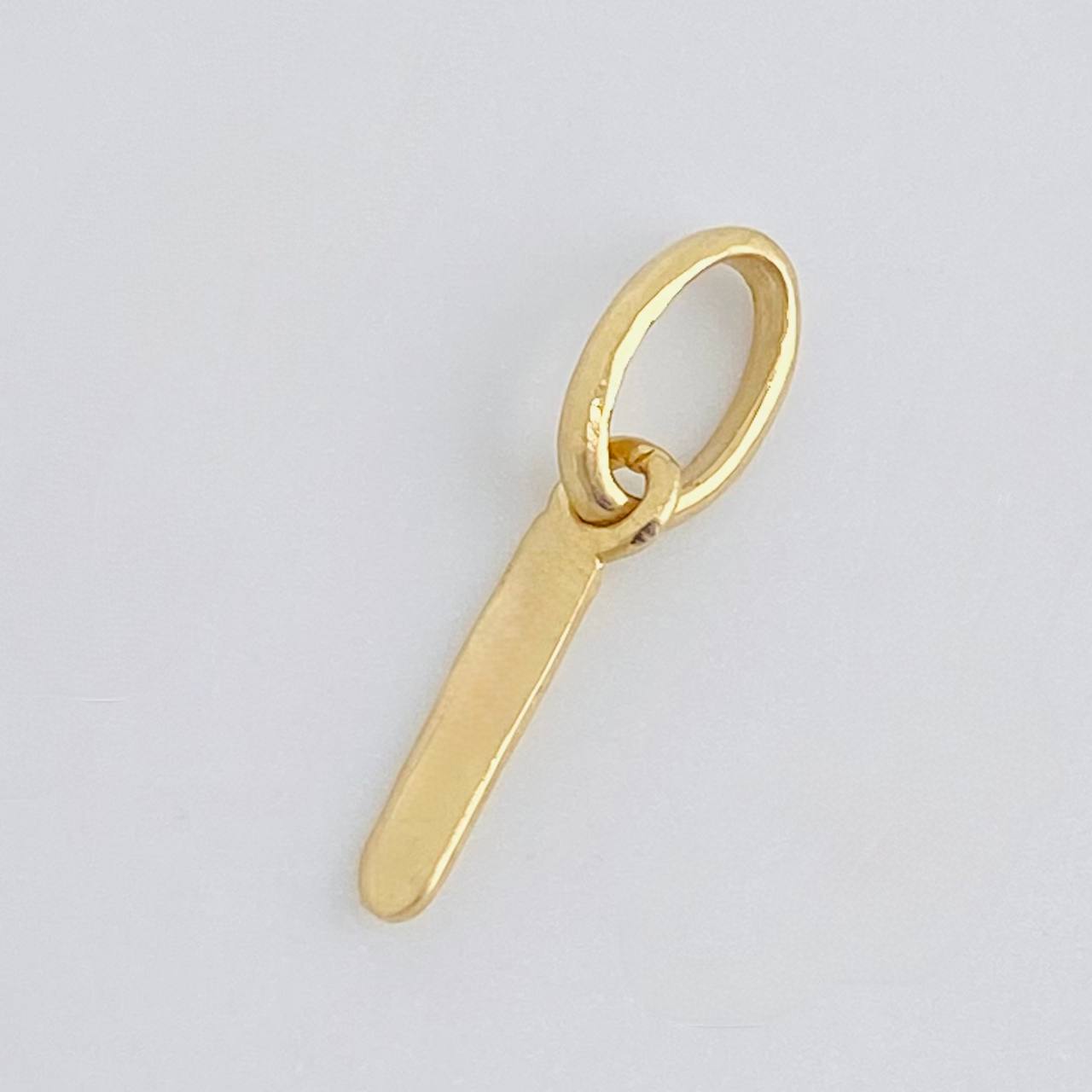 Pendant Letter I Italic 0.4 g / 3/4 in 18K Yellow Gold