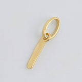 Pendant Letter I Italic 0.4 g / 3/4 in 18K Yellow Gold