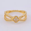 Clover Ring Infinite Ribbon 2.95 g / T7 1/4 Yellow Gold 18K