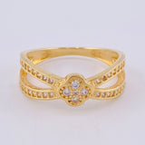 Clover Ring Infinite Ribbon 2.95 g / T7 1/4 Yellow Gold 18K