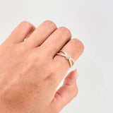 Clover Ring Infinite Ribbon 2.95 g / T7 1/4 Yellow Gold 18K