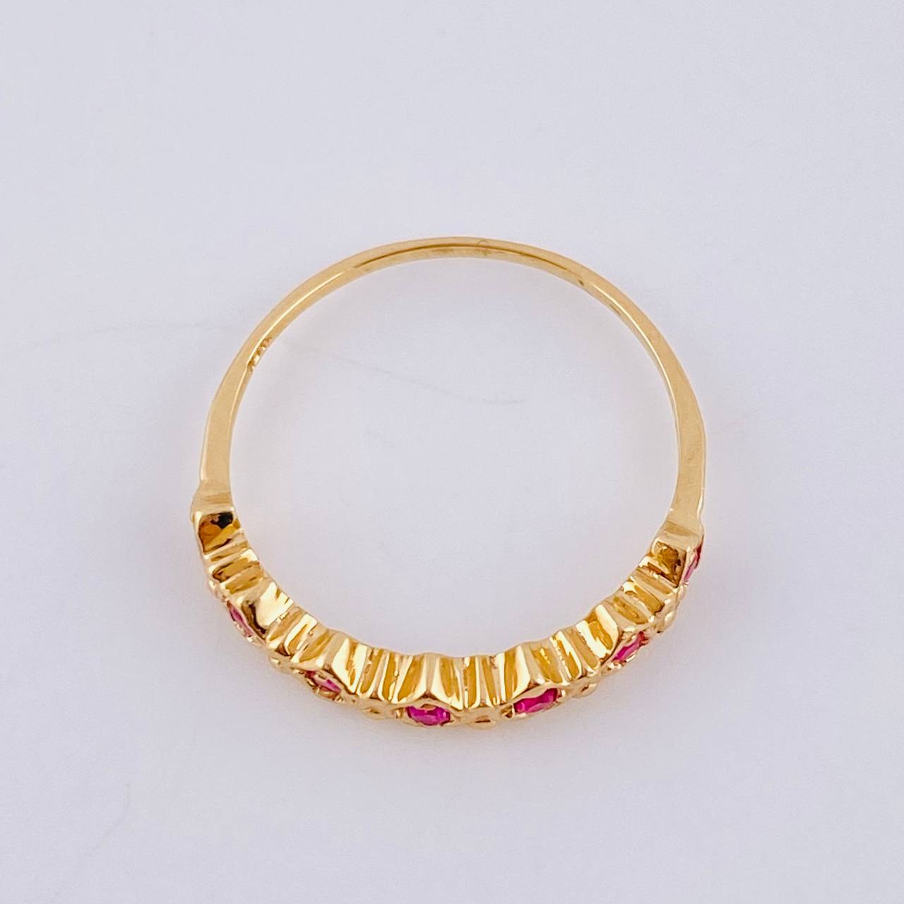 Bicircular Rhombus Ring 1.95 g / T7 3/4 Yellow Gold 18K