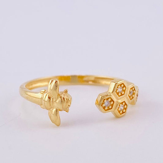 Bee Swarm Ring 1.4 g / T6 18K Yellow Gold