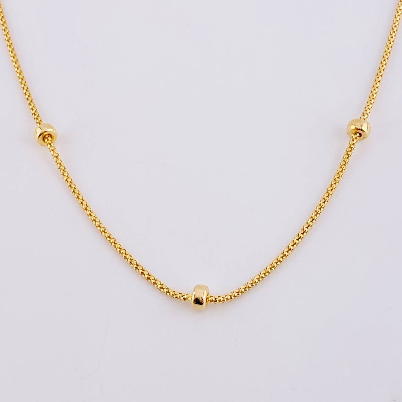 Cadena Barril Ruso Intercepto 6.3 g / 18 in / 1.6 mm Oro Amarillo 18K