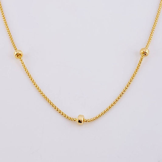 Cadena Barril Ruso Intercepto 6.3 g / 18 in / 1.6 mm Oro Amarillo 18K