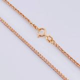 Franco Chain 2.2 g / 20 in / 1.3 mm Two-Tone White Rose 18K