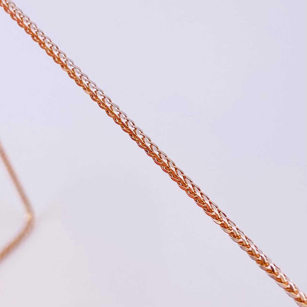 Franco Chain 7.9g / 22 in / 2.28mm Two White Rose Golds 18K